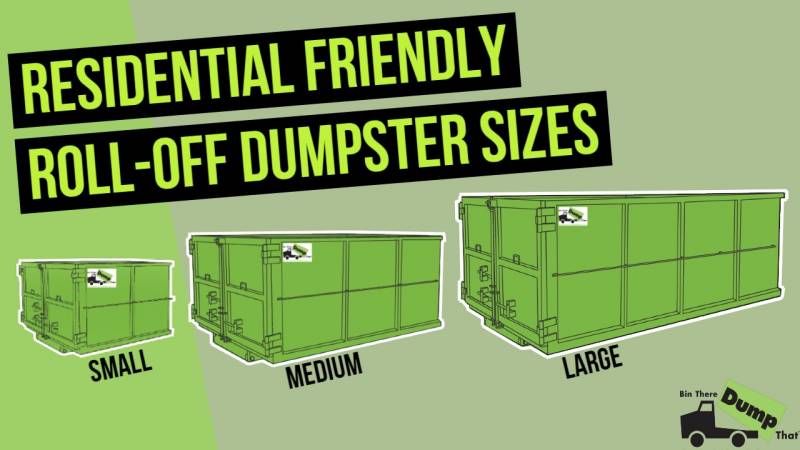 Dumpster Sizes From Bin There Dump That